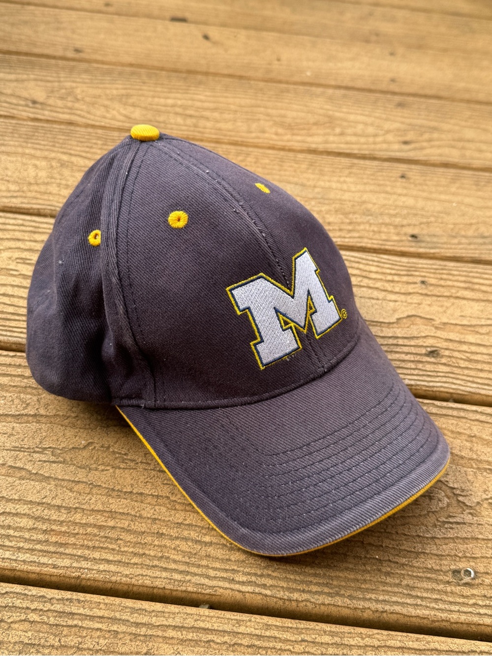 Blue and Yellow Michigan hat